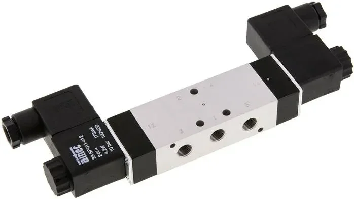 electrovanne 5/3 voies, G 1/8&Prime;, position centrale ventilée, 12 V=, NW 6