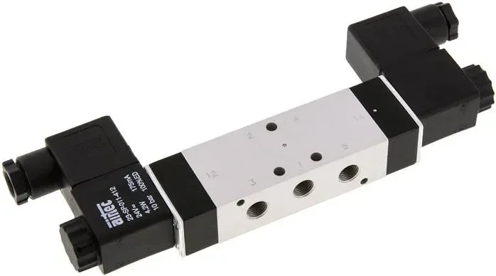 electrovanne 5/3 voies, G 1/8&Prime;, position centrale ventilée, 24 V AC, NW 6