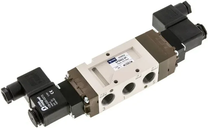 electrovanne 5/3 voies, G 3/8&Prime;, position centrale ventilée, 12 V=