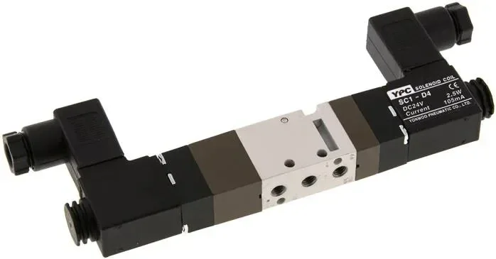 electrovanne 5/3 voies, M 5, position centrale ventilée, 12 V=
