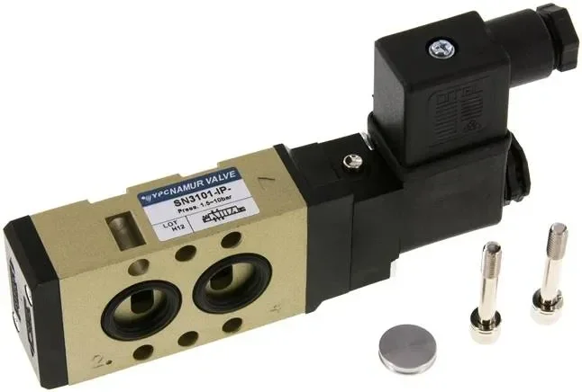 Électrovanne NAMUR, G 1/4″, 5/2 voies (rappel par ressort), 230 V AC