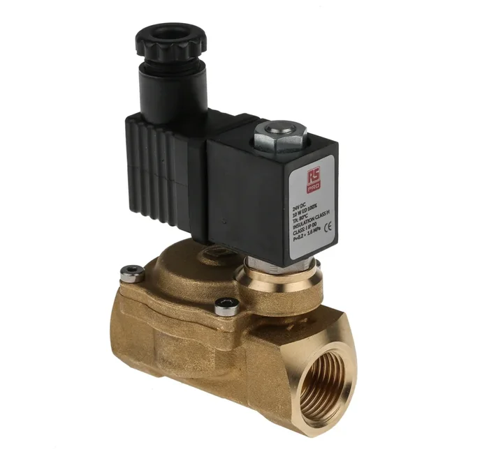 Electrovanne RS PRO, 24 V c.c., 2 ports , NF