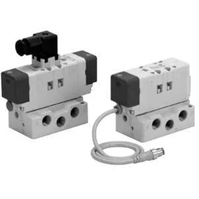 Electrovanne SMC série VQ7 fonction Solenoid Valve 2-Position, Solénoïde, 24V c.c.