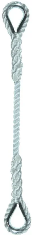 Élingue corde polypro d.18 mm cmu 425 kg 2 boucles cossées long 1 m LEVAC – 4405J