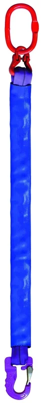 Élingue ronde 1 brin cmu 1 t anneau + crochet long. 2,5 m LEVAC – 4431A25