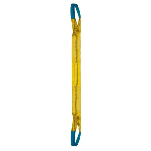 ÉLINGUE SANGLE DOUBLE 90 MM CMU 3 T JAUNE BOUCLES REPLIÉES LG. 3,50 M LEVAC – 4822C35
