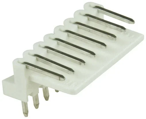 Embase à broches Molex Mini-Latch, 8 pôles , 2.5mm 1 rangée, 3.0A, Angle droit