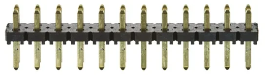 Embase à broches Samtec TLW, 12 pôles , 2.54mm 1 rangée, 3.0A, Droit
