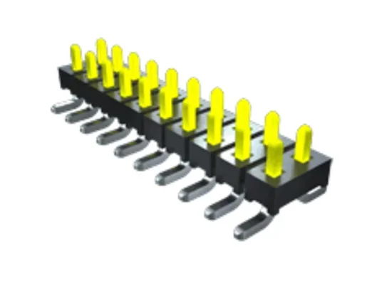 Embase à broches Samtec TMM, 2 pôles , 2.0mm 1 rangée, Angle droit
