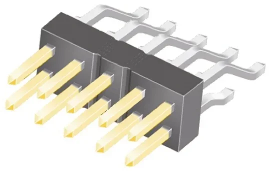 Embase à broches Samtec TSM, 10 pôles , 2.54mm, 2 rangées , 7.0A, Angle droit