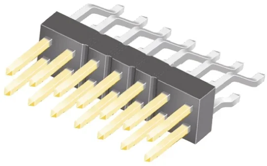 Embase à broches Samtec TSM, 14 pôles , 2.54mm, 2 rangées , 7.0A, Angle droit