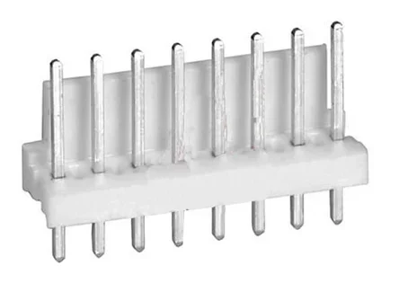 Embase à broches TE Connectivity MTA-100, 8 pôles , 2.54mm 1 rangée, 5.0A, Droit