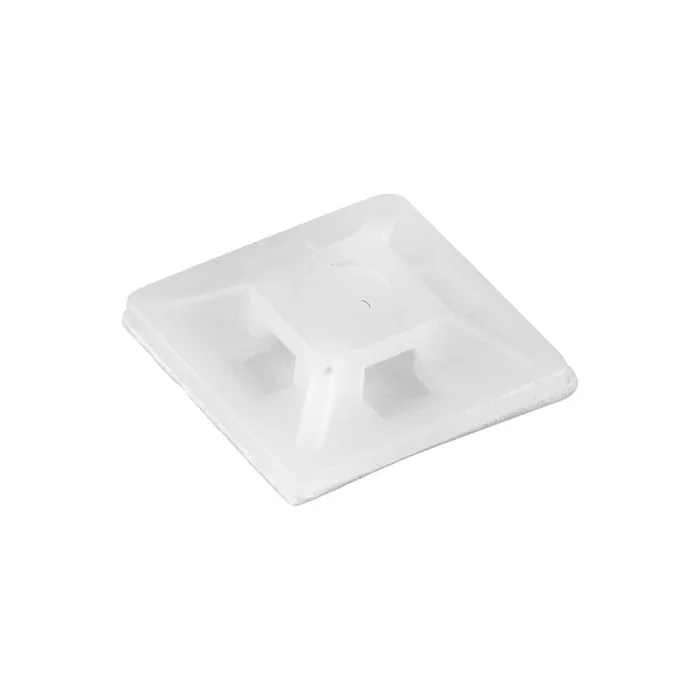EMBASE ADHESIVE POUR COLLIER 3.6 MM INCOLORE SACHET DE 25 – DEBFLEX – 702401