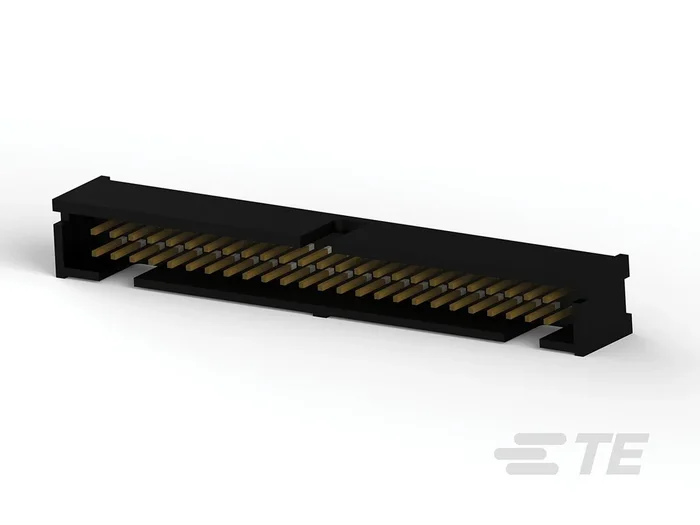 Embases de circuit imprimé TE Connectivity AMP-LATCH, 50 pôles , 2.54mm, 2 rangées , 1.0A, Angle droit