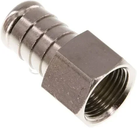 Embout de tuyau à visser G 3/8&Prime;-13 (1/2&Prime;)mm, laiton nickelé