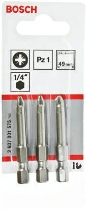 Embout de vissage Bosch Pozidriv de Set de 3 embouts pièces , Taille embout PZ1