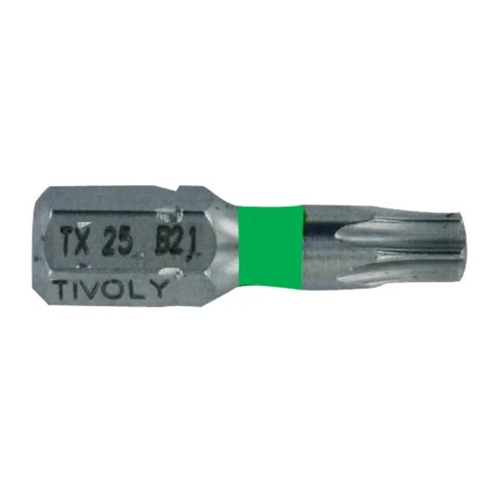 Embout de vissage -Torsion INOX -Pour vis Torx (Blister) N°: N20 / L: 25 TIVOLY – 11524522000