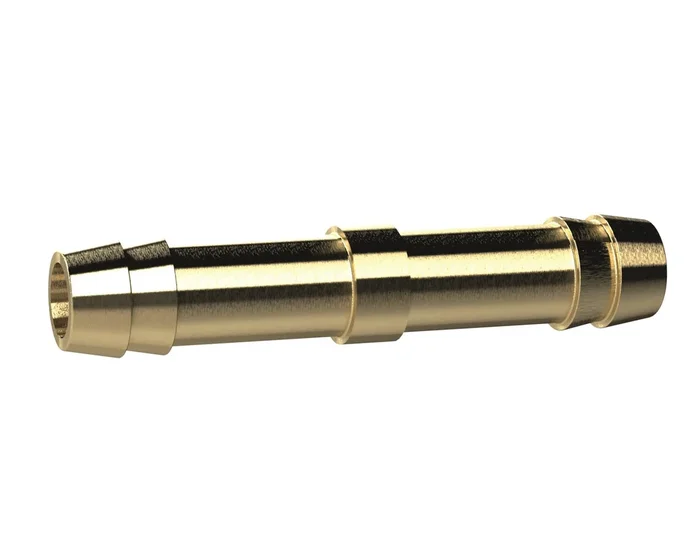 Embout double, pour tuyau LW 16 mm, laiton, L=71mm