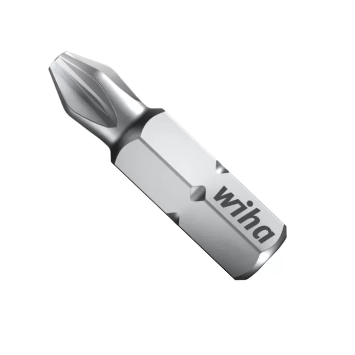 Embout standard Phillips 1/4 Wiha longueur 25 mm Boite de 3