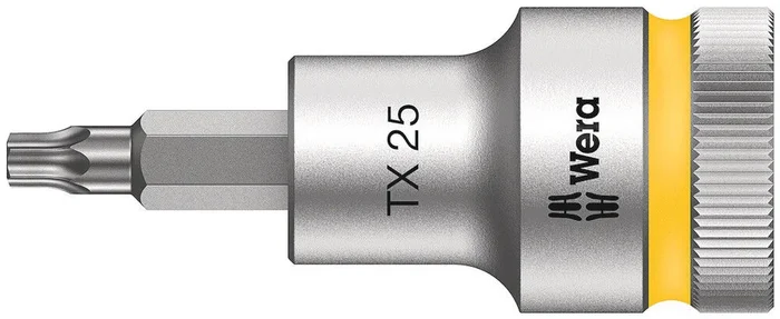 Embouts à douille à emmanchement 1/2&Prime; avec fonction de retenue 8767 C HF TORX 25 x 60 mm WERA – 05003831001