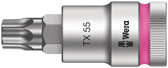 Embouts à douille à emmanchement 1/2&Prime; avec fonction de retenue 8767 C HF TORX 55 x 60 mm WERA – 05003837001