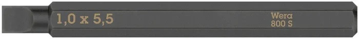 Embouts pour vis à fente 800 S 1,0 x 5,5 x 70 mm Wera – 05018141001
