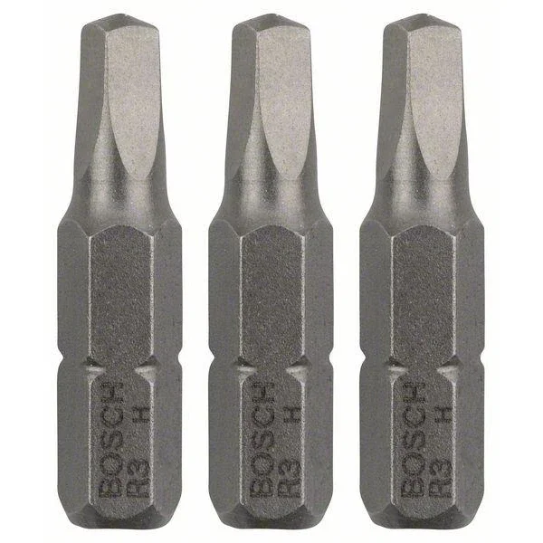 Embouts tête carrée conique R3 25mm sachet de 3 Bosch
