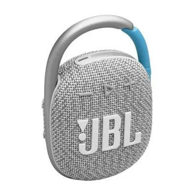 Enceinte portable stéréo – Jbl clip 4 eco enceinte portable stéréo bleu, blanc 5 w