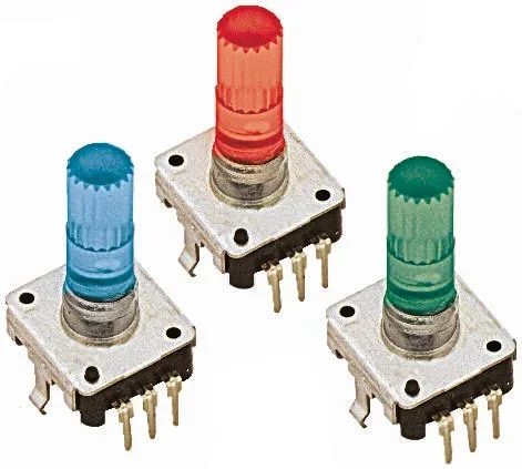 Encodeur rotatif Incrémental TE Connectivity 24 impulsions Ø 6,8 mm, 21mm Long , Traversant