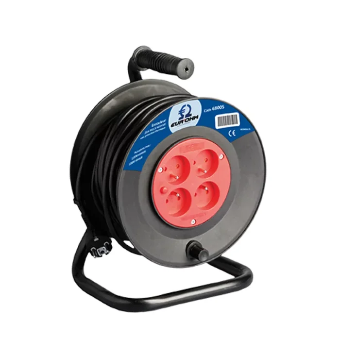 Enrouleur 3G 1,5mm² – 25m – Noir