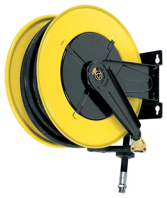 Enrouleur automatique gasoil carrossé ouvert – 8 m de flexible caoutchouc DN 25 CEMO – 8734