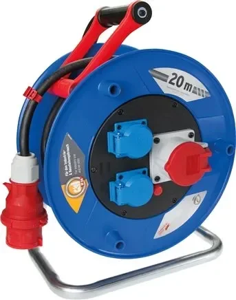 Enrouleur de câble 20 mtr, IP44, standard, BGI 608