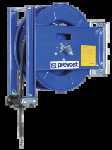 Enrouleur de tuyau Prevost 20 m pour les graisses, tuyau en caoutchouc synthétique, tambour en acier DGO0620GR
