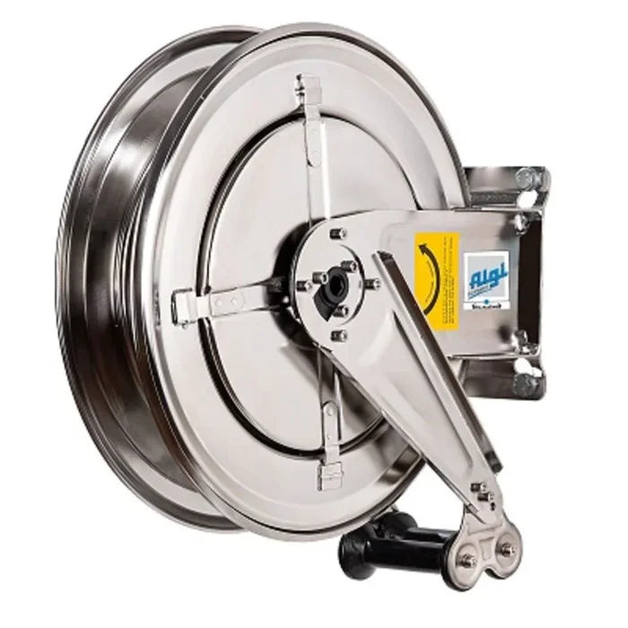 Enrouleur inox nu 10 m 1/2″ pour air/eau – ALGI EQUIPEMENT – 07779902