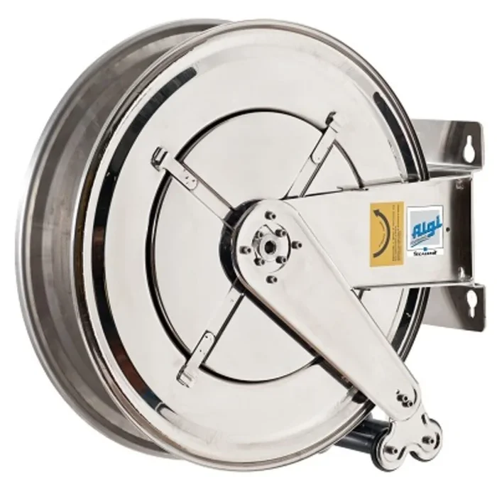 Enrouleur inox nu 25 m 1/2″ pour air/eau – ALGI EQUIPEMENT – 07779905