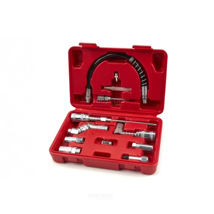 Ensemble d&rsquo;accessoires universels HBM de 12 pièces pour pistolet à graisse