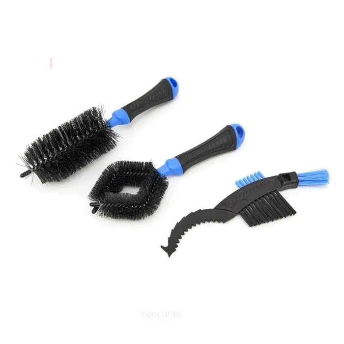 Ensemble de 3 brosses de nettoyage HBM pour vélos, motos et jantes