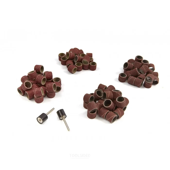Ensemble de cent tambours de ponçage avec deux supports inclus, de HBM