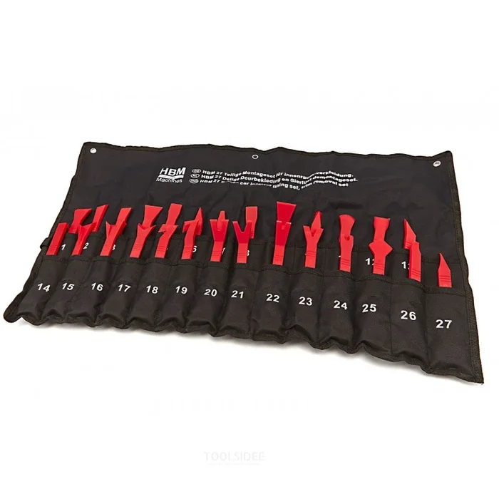 Ensemble de démontage de garniture de porte et de bande de garniture HBM, 27 pièces