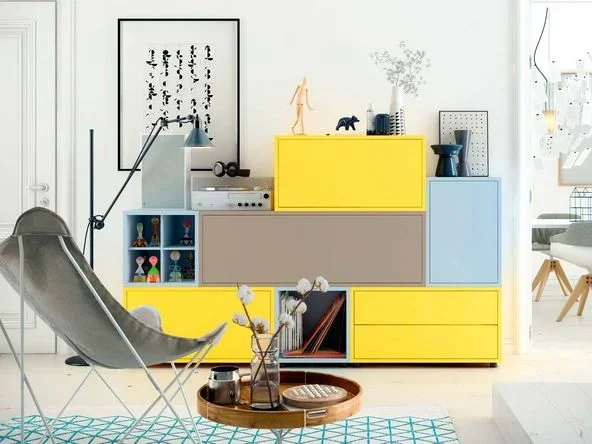 Ensemble de modules de rangements Olut laqué mat – Olut