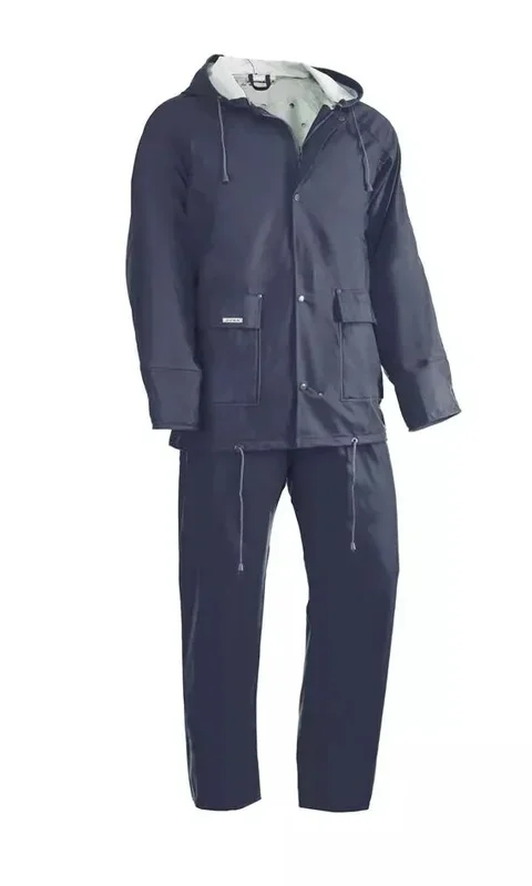 Ensemble pluie pu 0,40 bleu xxl