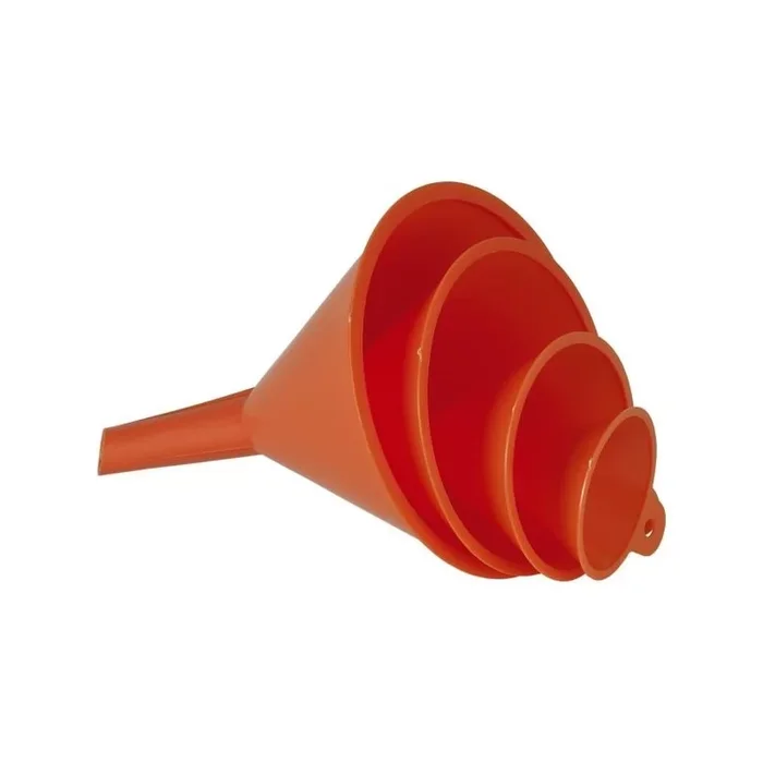 Entonnoir Pressol en polyethylene haute densite en lot de 4 diametre 50mm 75mm 100mm 120mm