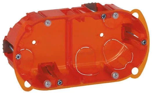 Entrée de conduit Legrand série Batibox 2 postes en Plastique, NF