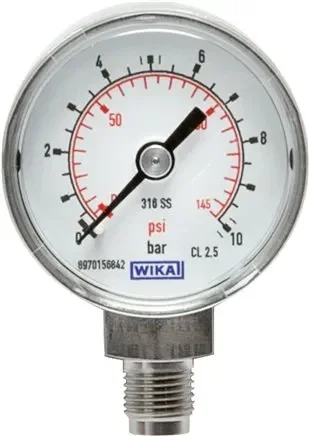ES-Manomètre vertical, 40mm, 0 – 100 bar, G 1/4