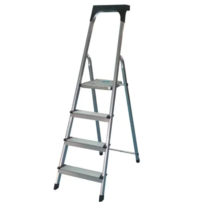 Escabeau alu / acier 4 marches avec porte outils DRAKKAR EQUIPEMENT – 14882
