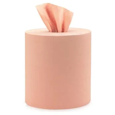 Essuie-tout papier recyclé double épaisseur Mondoffice – Bobine chamois 800 feuilles 22 x 30 cm – Lot de 2