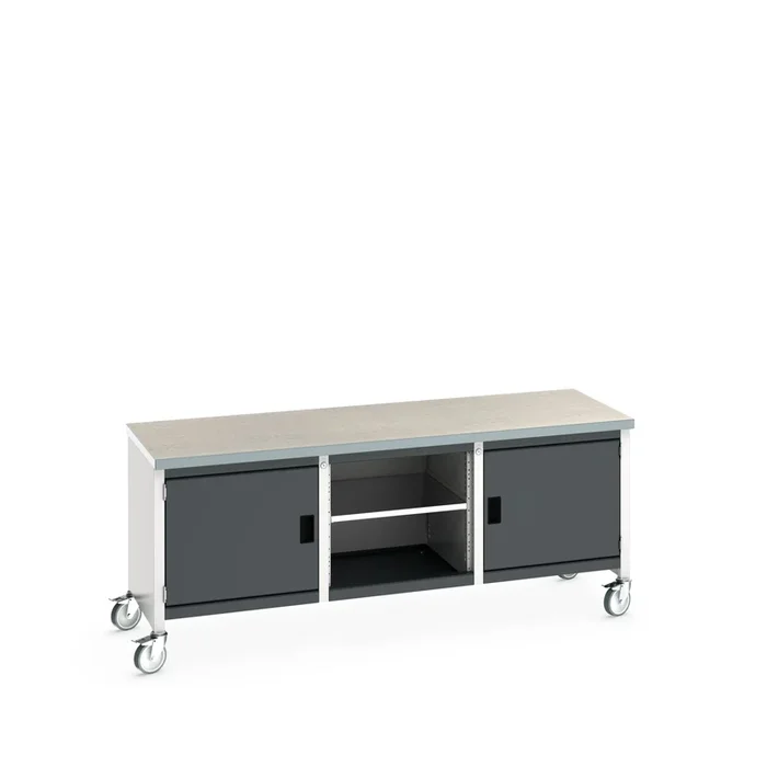Etabli de rangement Bott, Larg. 2000mm x Haut. 840mm x Prof. 750mm