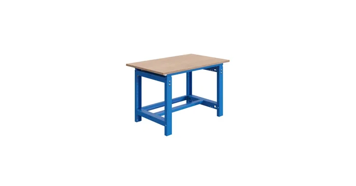 Établi professionnel avec châssis en acier et plateau multiplex 1500 mm réglable en hauteur Sofame