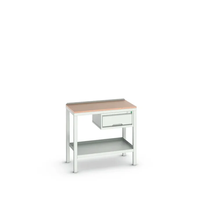 Etabli soudé Bott, Larg. 1000mm x Haut. 930mm x Prof. 600mm, charge max. 75kg