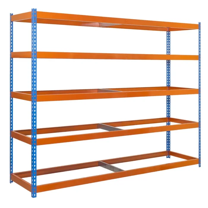 Étagère charge moyenne 500 à 600kg – 2000x1500x900 – 5 niveaux Bleu/Orange – SIMON RACK – 8435104950777